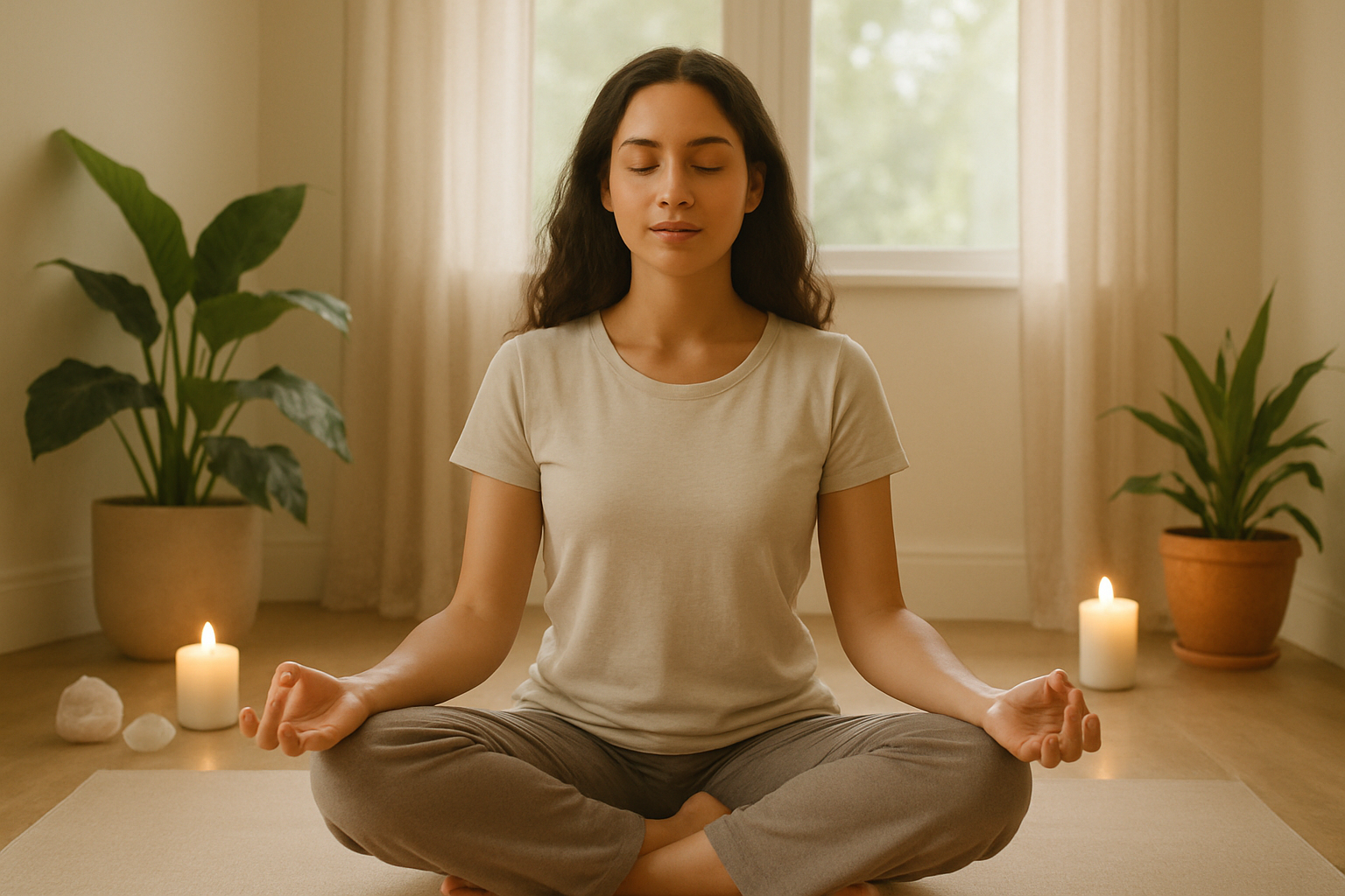 Sesión espiritual enfocada en el bienestar y la claridad